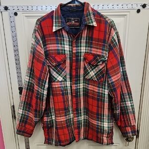 Classic, Winter, Work, Plaid, Shirt, Jacket, Quilted, Lightweight, Men’s, Farm